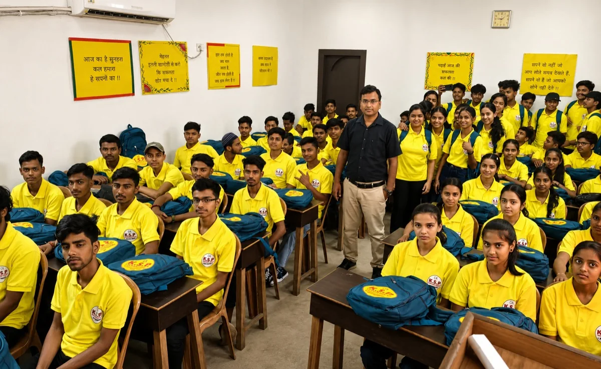 Air-conditioned classroom at K.S.P. Classes